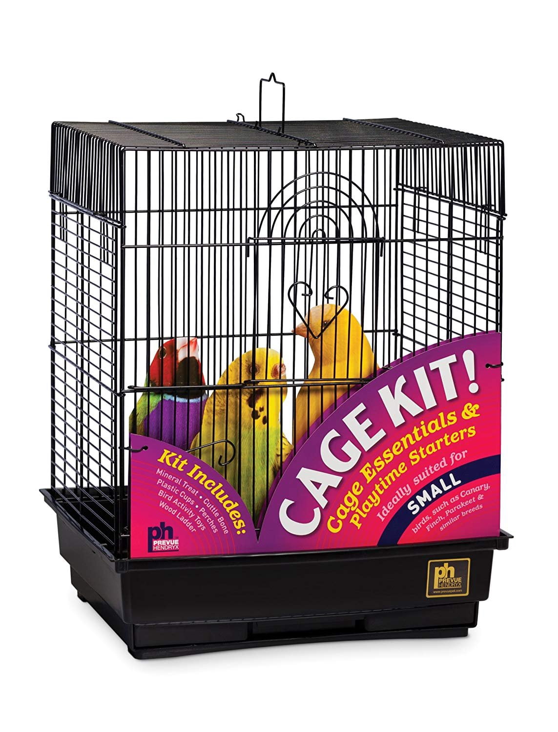 Photo inspiration: Macaw Bird Cage Kits With Protective Roofing Reference: Prevue Hendryx 91103 Square Roof Bird Cage Kit Black