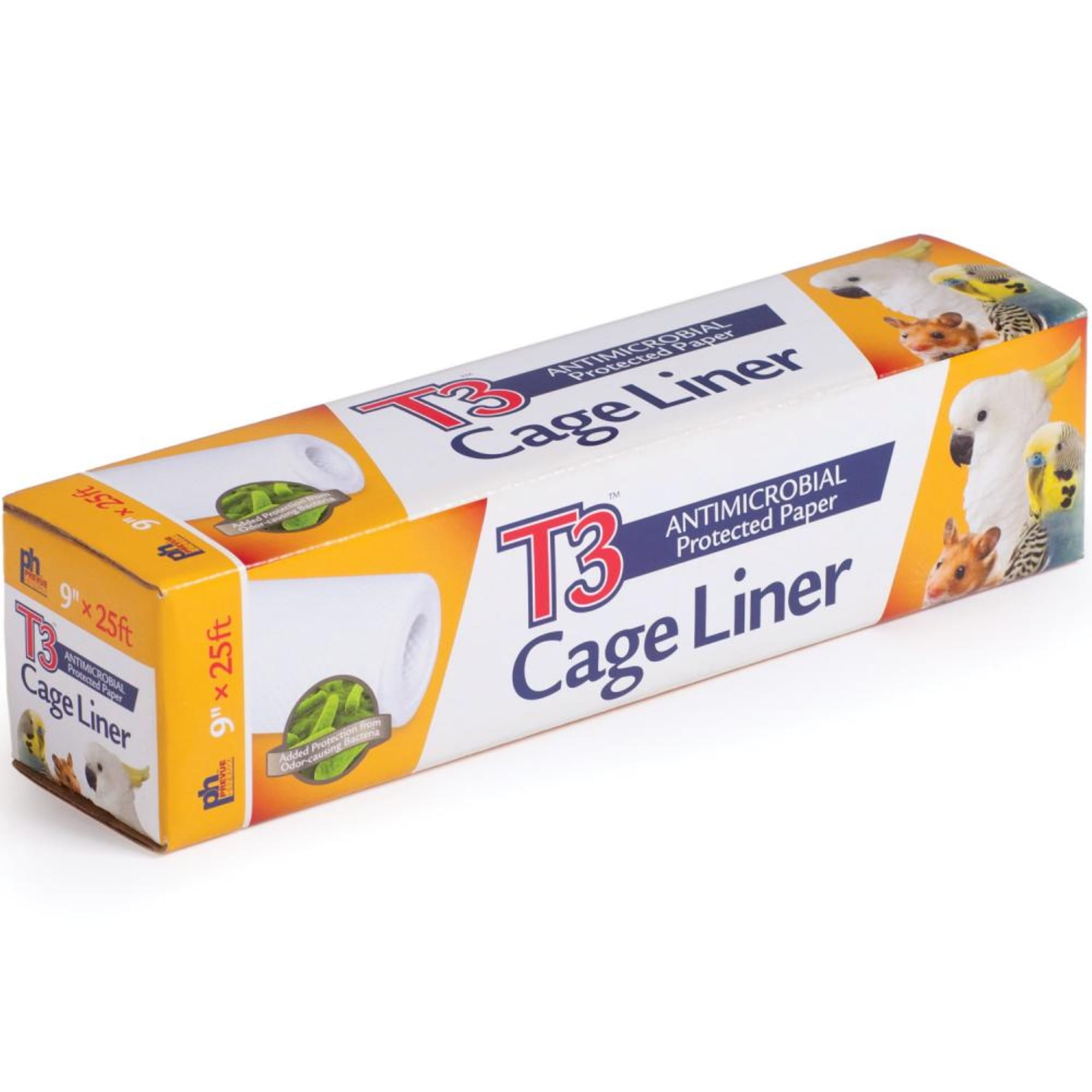 Prevue Hendryx Pet Products T3 Cage Liner, 9-Inch by 25-Feet