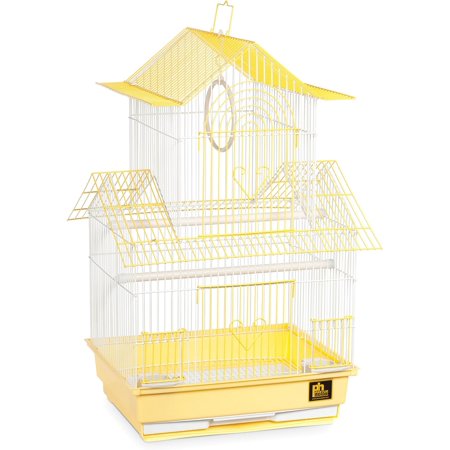 Prevue Hendryx SP1720-1 Shanghai Parakeet Cage, Yellow And White