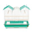 Prevue Hendryx SP1804TR2 Triple Roof Bird Cage, Teal and White, 1/2