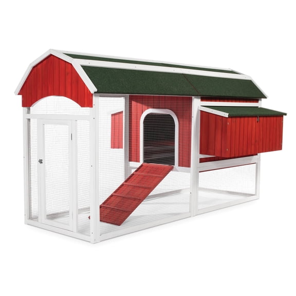 Prevue Pet Products Deluxe Double Nest Chicken Coop with Chicken Run 467