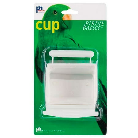 Prevue Pet Products Bpv1219 1-Card Hooded Bird Cage Plastic Cup Colors Vary (Pack of 1)