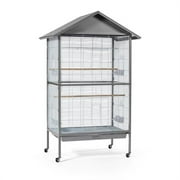 Prevue Pet Products Charming Aviary Birdcage in Metal Gray F036