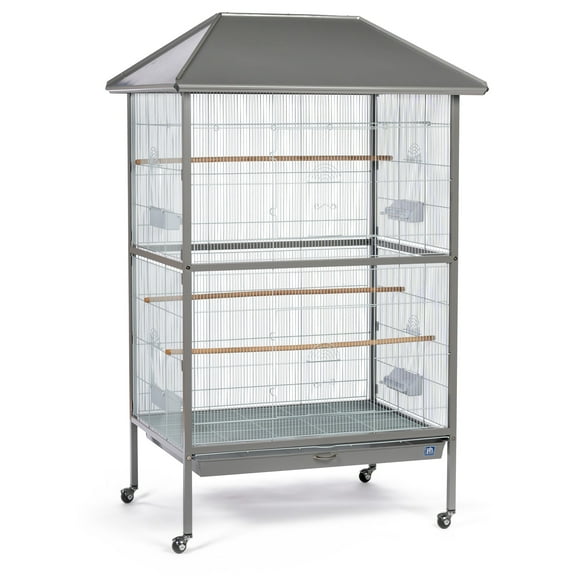 Prevue Pet Products Charming Aviary Flight Cage Jumbo Bird Cage with Rolling Base