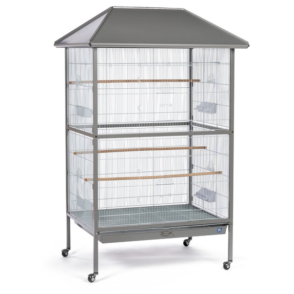 Prevue Pet Products Charming Aviary Flight Cage Jumbo Bird Cage with Rolling Base