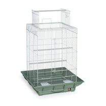 Prevue Pet Products Clean Life Playtop Bird Cage - Green SP851G/W