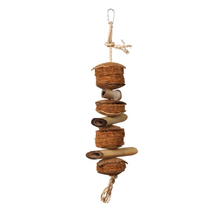 Prevue Pet Products Naturals Preen & Pacify Coco & Bamboo Bird Toy 62800