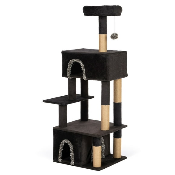 Prevue Pet Products Dark Tower Cat Condo Tree, 59 inch Height