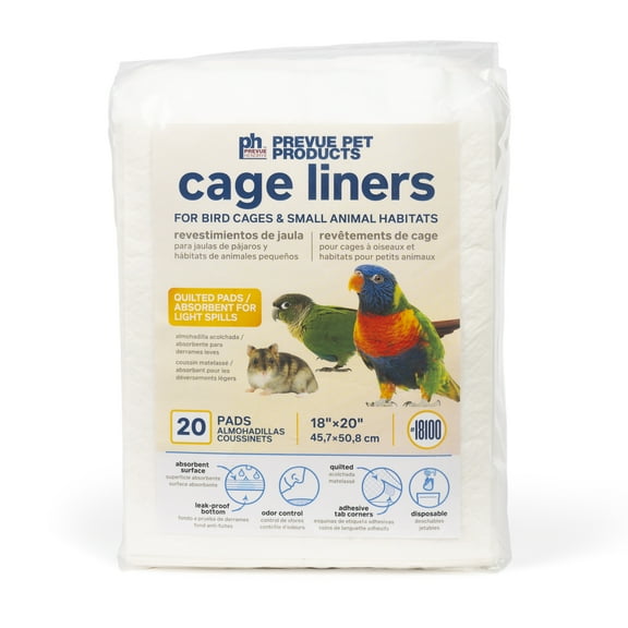 Prevue Pet Products Disposable Cage Liners with Adhesive Tabs