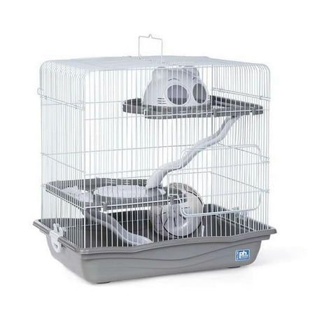 Prevue Pet Products Hamster Haven Cage, Gray - Medium