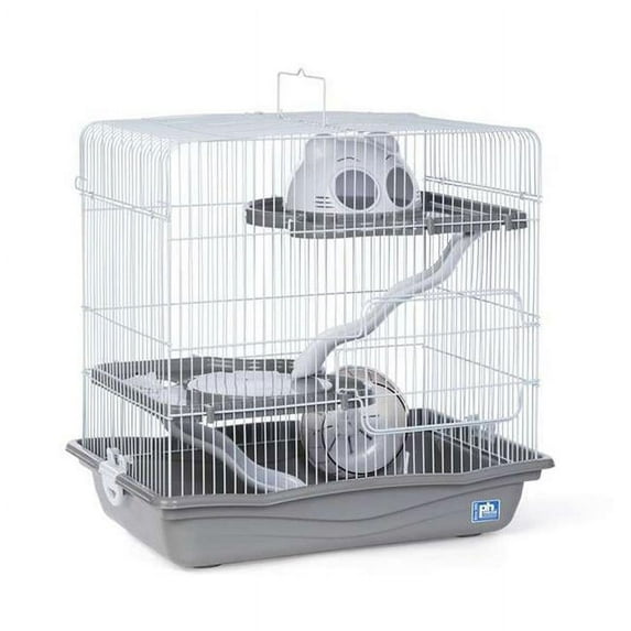 Prevue Pet Products Hamster Haven Cage, Gray - Medium