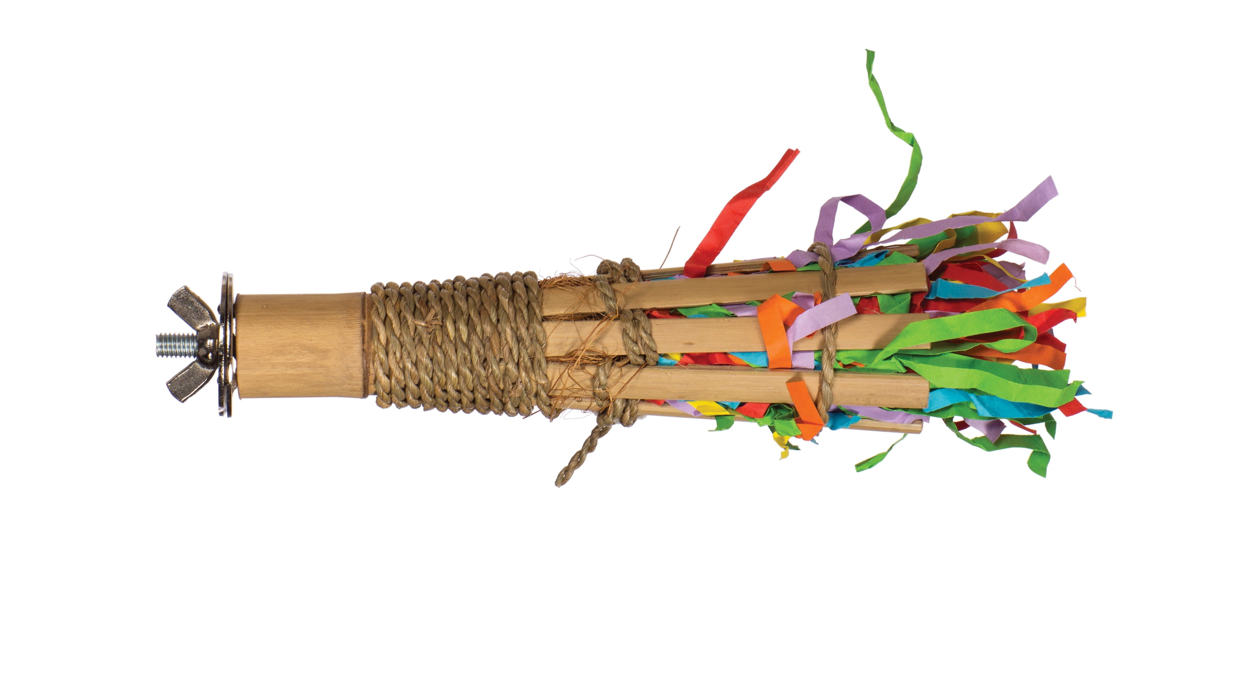 Prevue Hide And Seek Foraging Bird Toy – 4” Diameter X 7” High, Made From Natural Coconut, Bamboo & Rope