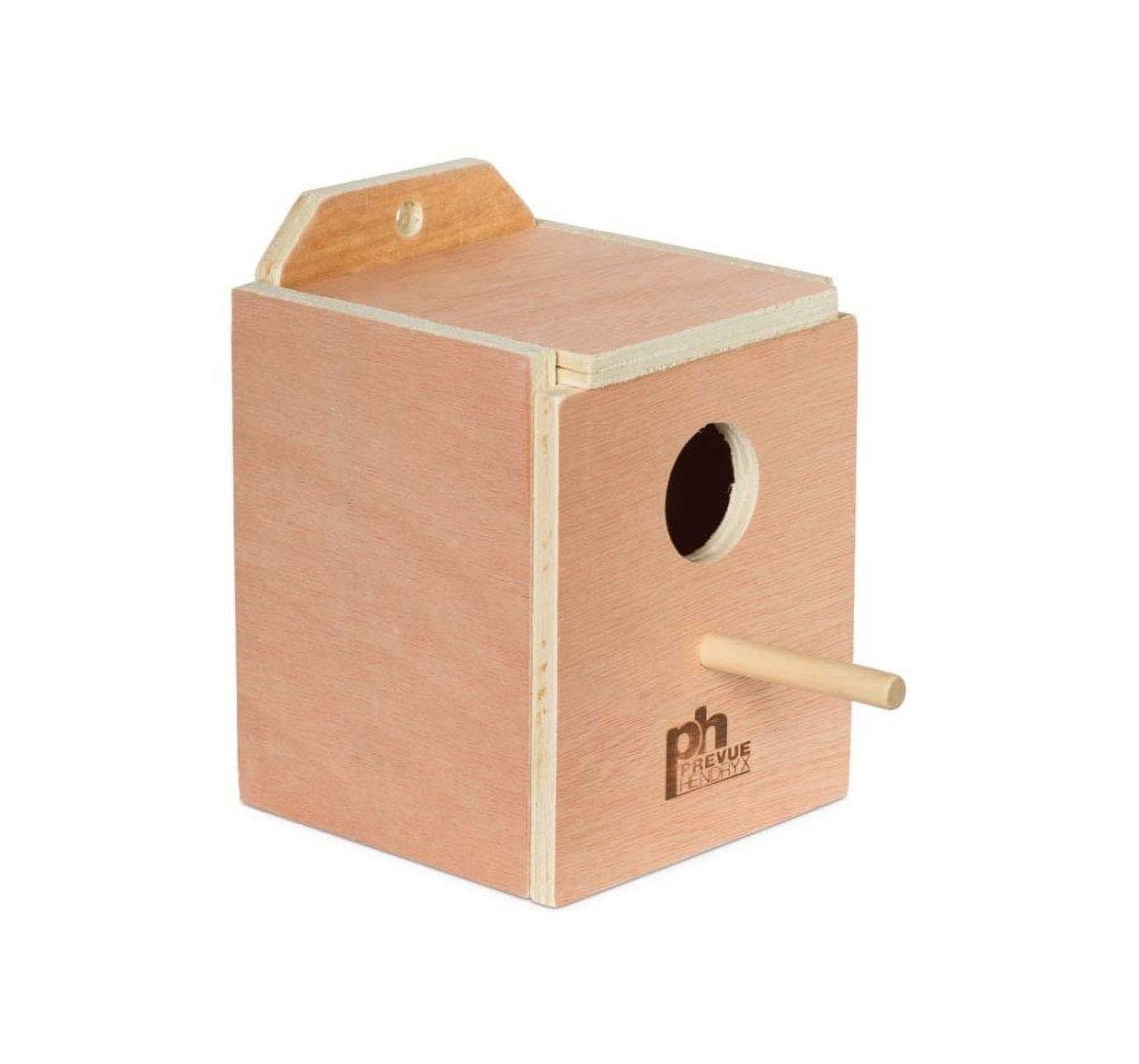 Prevue Pet Products Inside Mounting Finch Nest Box Natural Hardwood, SM