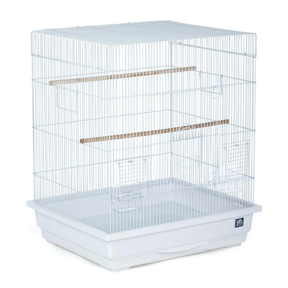 Prevue Pet Products Keet/Tiel Square Roof Bird Cage - White SP25212W/W