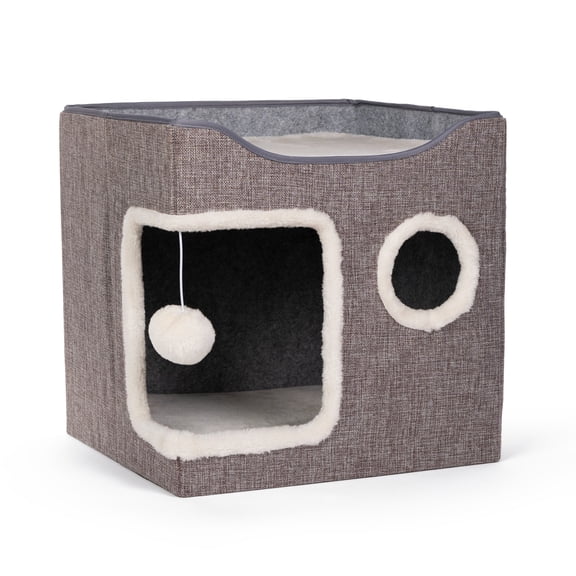 Prevue Pet Products Kitty's Getaway Cabana Cube Cat Bed