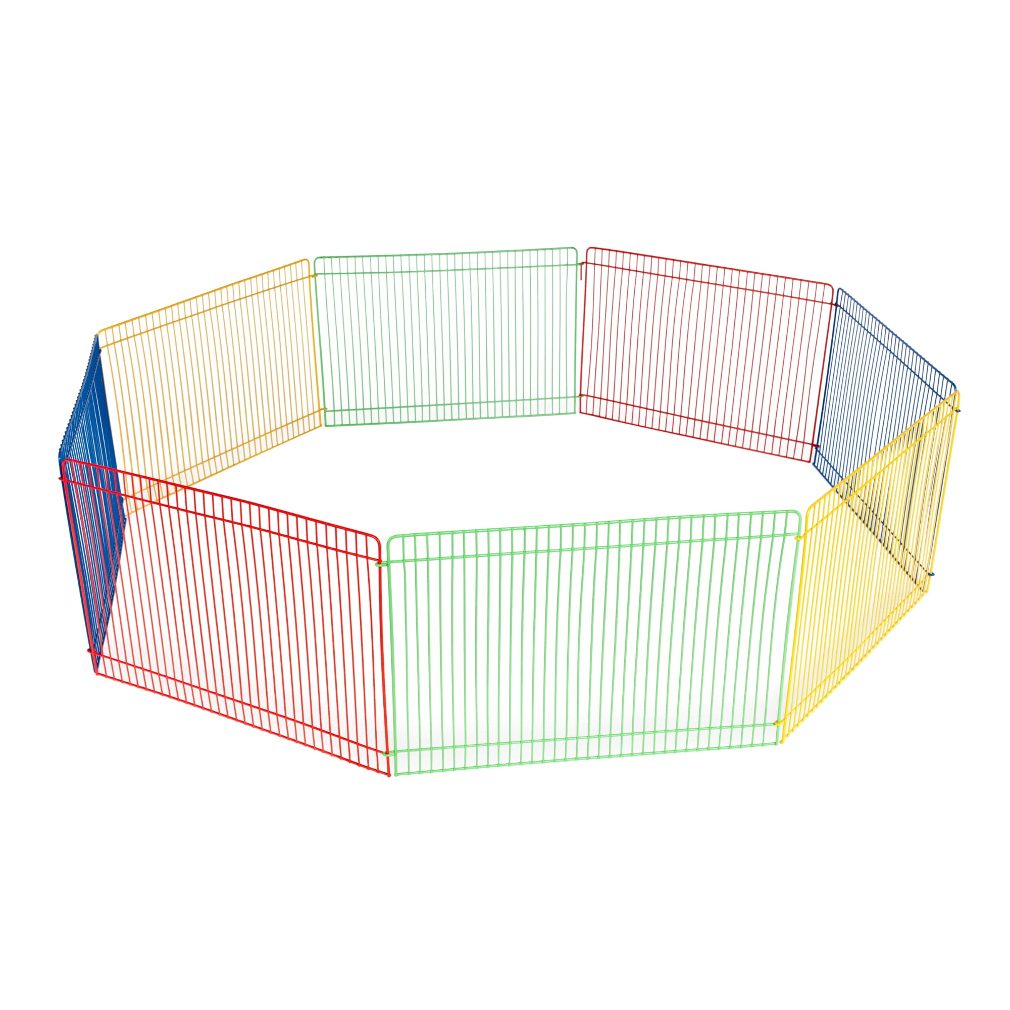 Prevue Pet Products Play Pens Exercise Multi Color 8 Panel Small Animal Pet Playpen Walmart