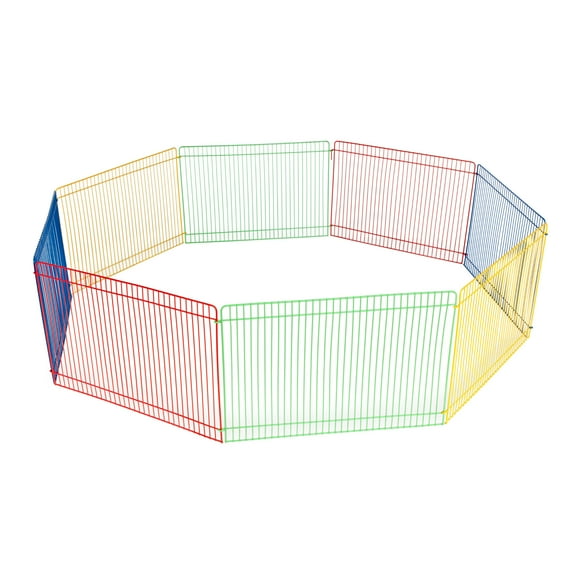 Prevue Pet Products Multi-Color 8-Panel Small Animal Pet Playpen