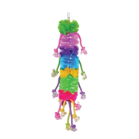 Prevue Pet Products Playfuls Preen & Pacify Caterpillar Bird Toy 62665