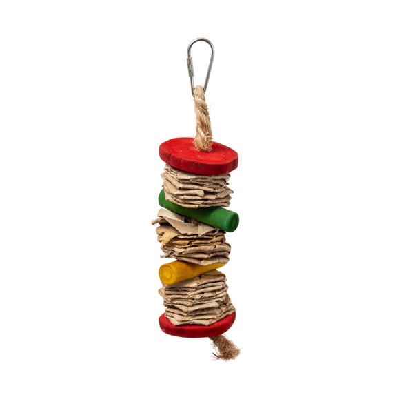 Prevue Pet Products Playfuls Preen & Pacify Banana Stack Bird Toy 60231