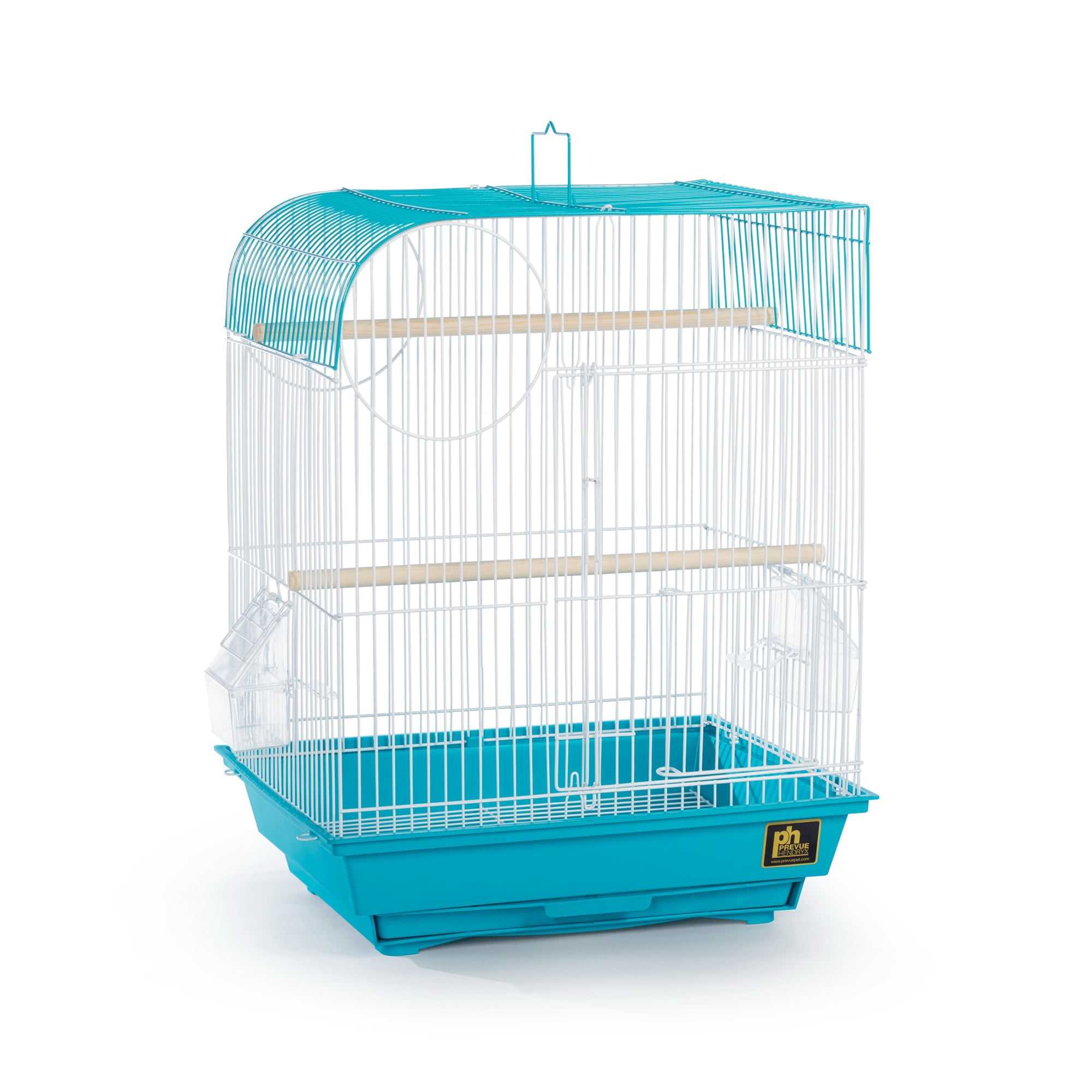 Prevue Pet Products Southbeach Teal/White Flat Top Bird Cage SP50061