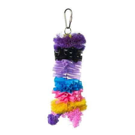 Prevue Pet Products Playfuls Preen & Pacify Straw Stacker Bird Toy 62634