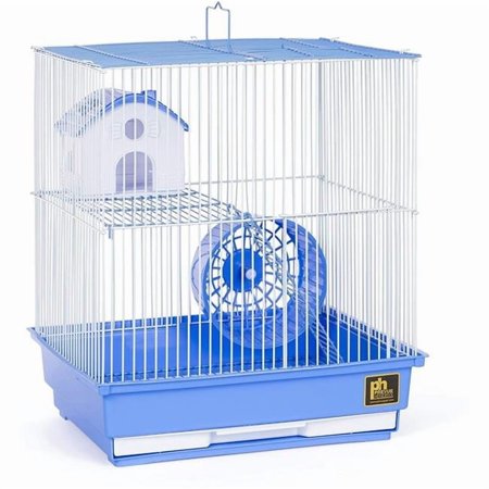 Two Story Hamster Cage - Blue