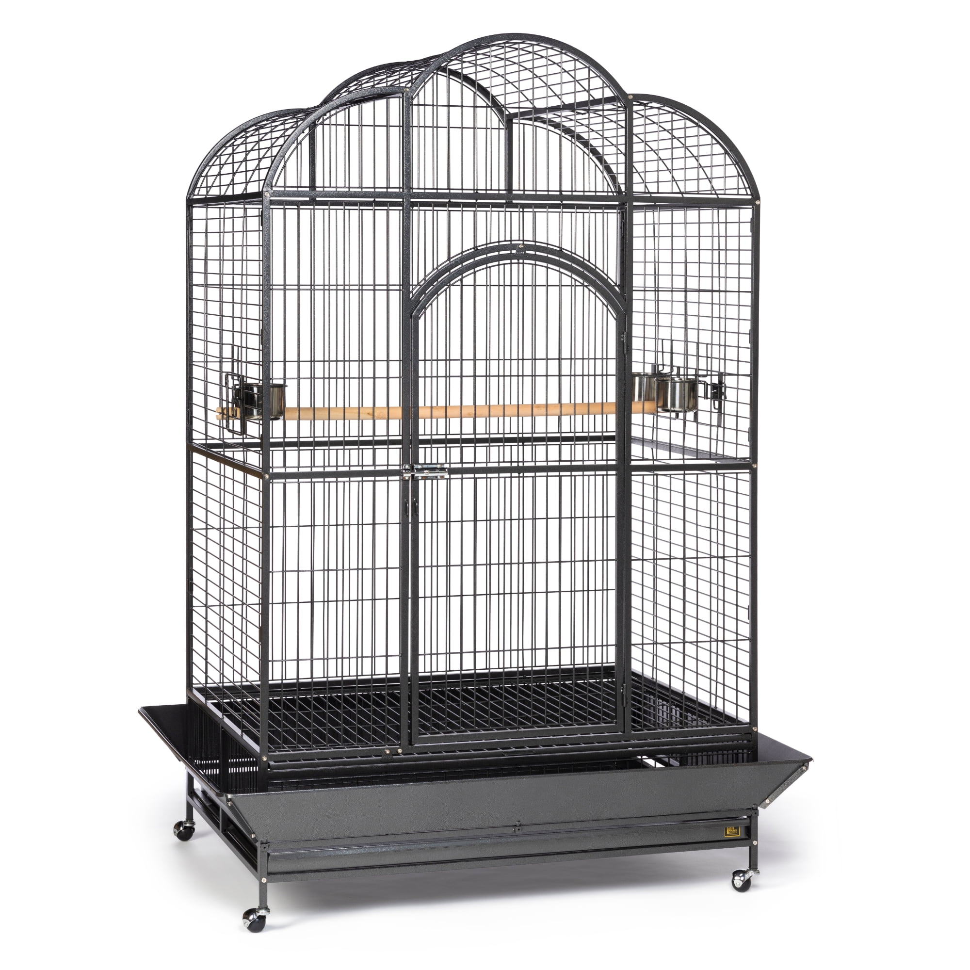 Prevue Pet Products Wrought Iron Silverado Macaw Dometop Bird Cage, Silver