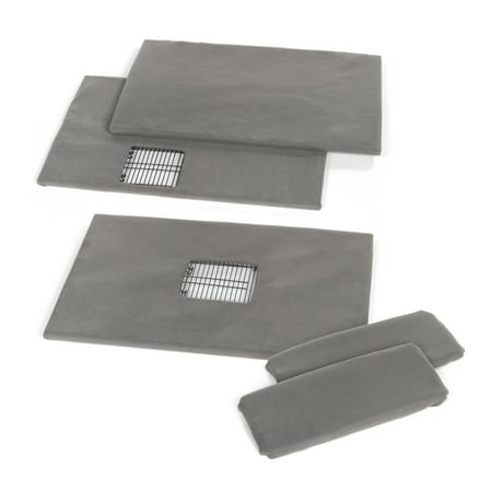 Prevue Prevue Pet Products Ferret Cage Plush Fitted Platform Cover Set Gray, 20.5" L x 10.3" W x 0.5" Th