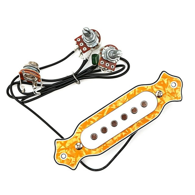 Prewired 6 String Electric Cigars Box Guitar Soundhole Pickup