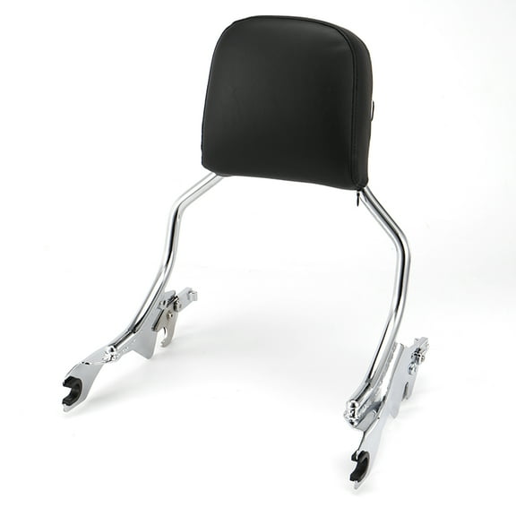 Prewired Chrome Sissy Bar Fast to Install Passenger Backrest for 2018 & 2019 & 2020 & 2021 & 2022 Harley Softail Fatbob FXFB and FXFBS models