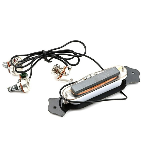 Prewired Guitar Sound Hole Pickup with Volumes & Tone Electric Guitar Humbucker Pickups 6-string Box Guitar Pickup