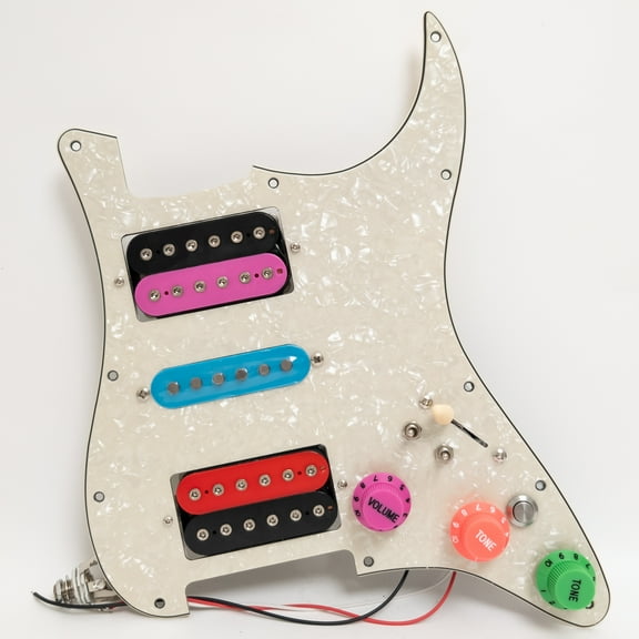 Prewired Loaded Pickguard, with HSH Alnico 5 Humbuckers & single coil Pickup, Kill Switch, Coil Splittin, for Strat Guitar