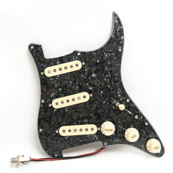 Prewired Loaded Pickguard with SSS Alnico 5 Single Coil Pickup for Fender Strat Guitar