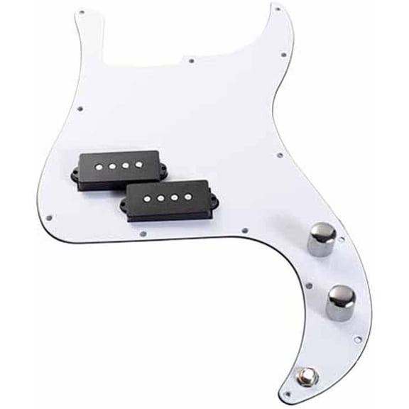 Prewired P Bass Pickguard with Alnico 5 Pickups for US/Mex Fender, Bass Assembly Kit