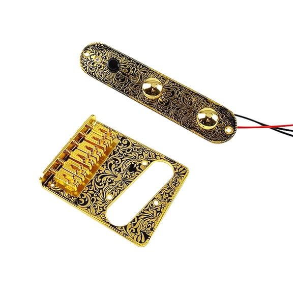 Prewired Three Way Switch Guitar Control Plate with Pickup Hole Control Circuit