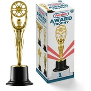 Prextex 10-Inch Gold Movie Buff Award Trophy for Trophy Awards and Party Celebrations, Award Ceremony, and Appreciation Gift