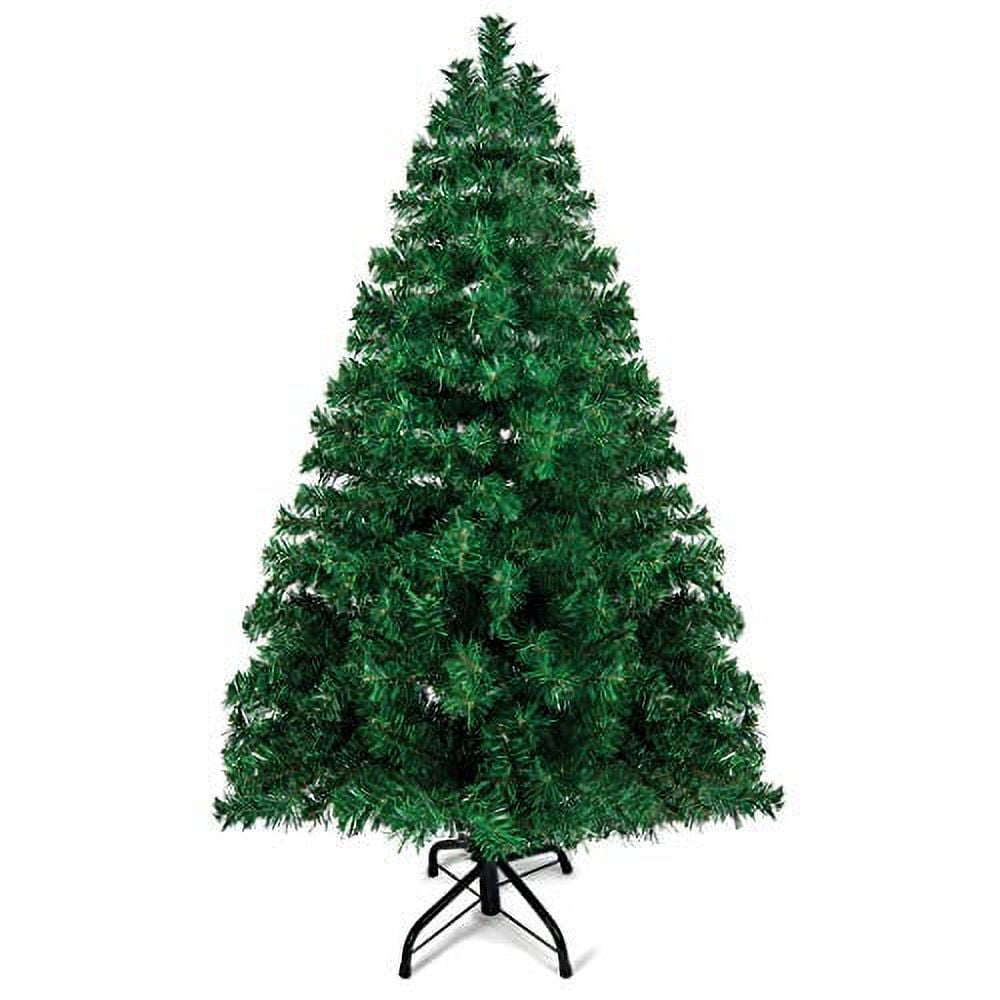 Prextex 4ft Hinged Artificial Canadian Fir Christmas Tree with