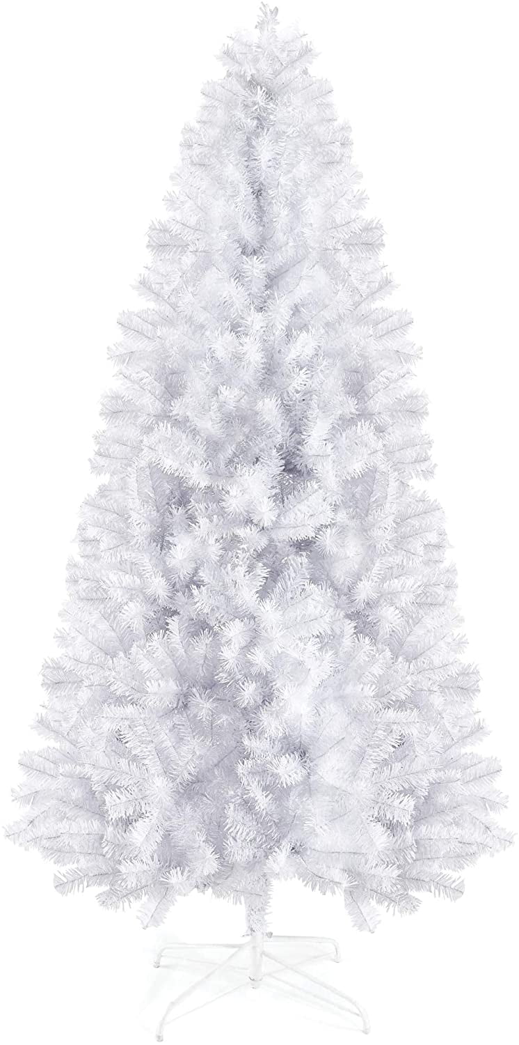 Prextex 6 Feet White Christmas Tree 320 Tips, Premium Hinged
