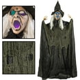 thumbnail image 1 of Prextex Creepy Looking 6 Feet Witch Halloween Decorations with Glowing Eyes, 1 of 7
