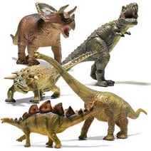 Prextex Dinosaur Play Set - 5 Piece Jumbo Dinosaur Set - Kids and Toddlers Detailed Realistic Toy Set for Dinosaur Lovers - Perfect Dinosaur Party Favors, Birthday Gifts, Dinosaur Toys