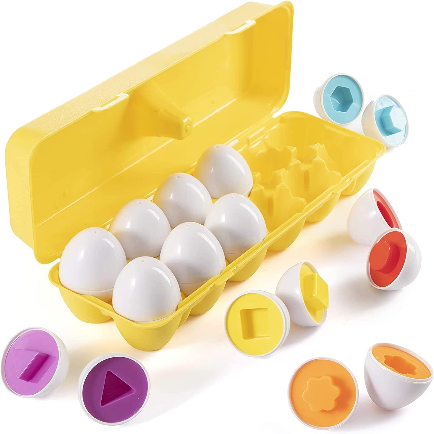 Egg Carton Color Matching Egg Set Prextex STEM Easter Eggs Sorting