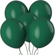 Prextex Forest Green Jumbo Balloons - 30 Extra Large 18 Inch Forest Green Balloons for Photo Shoot, Wedding, Baby Shower, Birthday Party and Event Decoration - Strong Latex Big Round Balloons