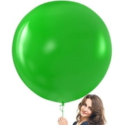 Prextex Green Giant Balloons - 8 Jumbo 36 Inch Green Balloons for Photo Shoot, Wedding, Baby Shower, Birthday Party and Event Decoration - Strong Latex Big Round Balloons - Helium Quality