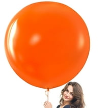 Prextex Orange Giant Balloons - 8 Jumbo 36 Inch Orange Balloons for Photo Shoot, Wedding, Baby Shower, Birthday Party and Event Decoration - Strong Latex Big Round Balloons - Helium Quality