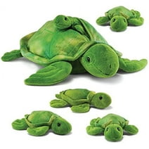 Prextex Plush Turtle with with 3 Little Plush Baby Turtles Zip in Plushies Collection Stuffed Animals Playset | Little Stuffed Animals, Plush Toys, Stuffed Animals for Babies