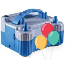 Prextex Portable Electric Balloon Pump | Electric Air Pump Dual Nozzle Balloon Inflator (110V, 800W)