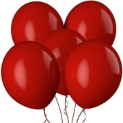 Prextex Red Jumbo Balloons - 30 Extra Large 18 Inch Red Balloons for Photo Shoot, Wedding, Baby Shower, Birthday Party and Event Decoration - Strong Latex Big Round Balloons - Helium Quality
