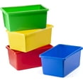 thumbnail image 1 of Prextex Toy Storage Bins - Pack of 4 Containers Closet Organizers Classroom Toys Organizers, 1 of 6