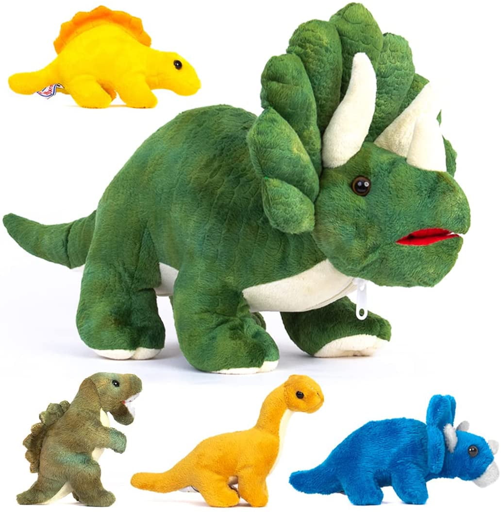 Prextex Triceratops Dinosaur Plush w Zippered Pouch Bangladesh Ubuy