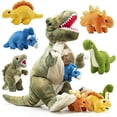thumbnail image 1 of Prextex Washable T-Rex Dinosaur Tummy Carrier with Cute Little Baby Dinosaur Plush Toys, 15", 1 of 5
